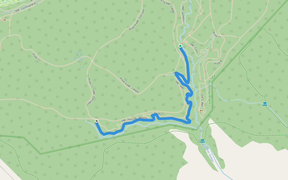 VM - Milette walking route map in Mirabel
