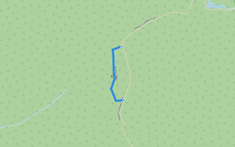 Spahat Rigg walking route map in Anmore