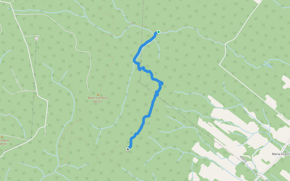 Chikanki walking route map in Maria