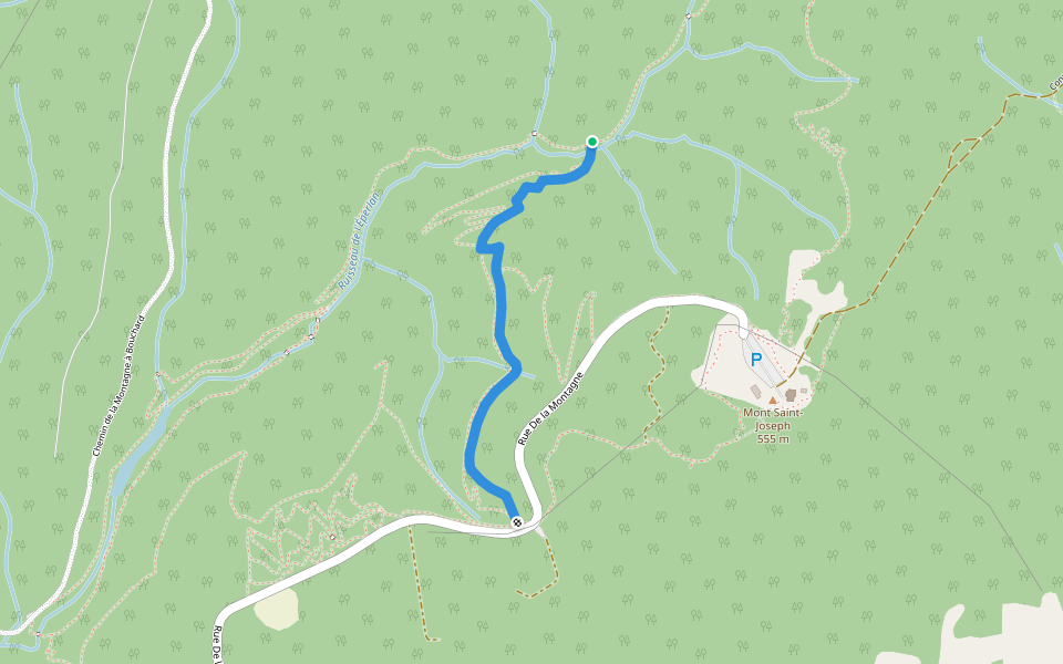 Le Monti walking route map in Carleton-sur-Mer