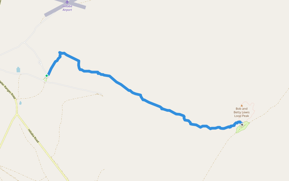 David Cleland Walk walking route map in Hiltaba