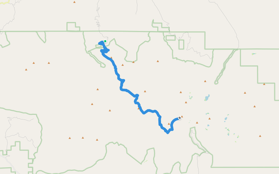 Pine Creek Trail #201 walking route map in Canyon City
