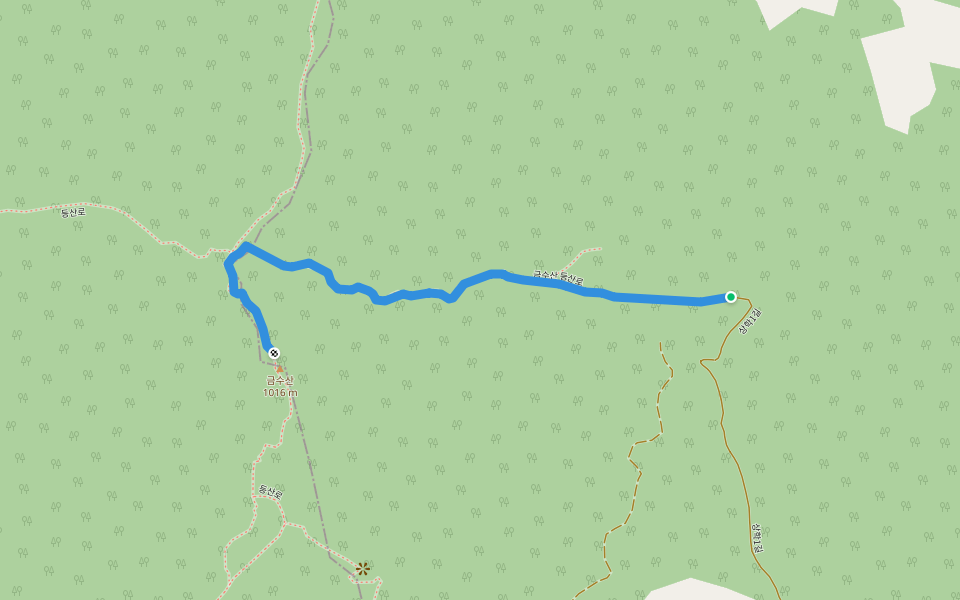 금수산 등산로 walking route map in Danyang-gun