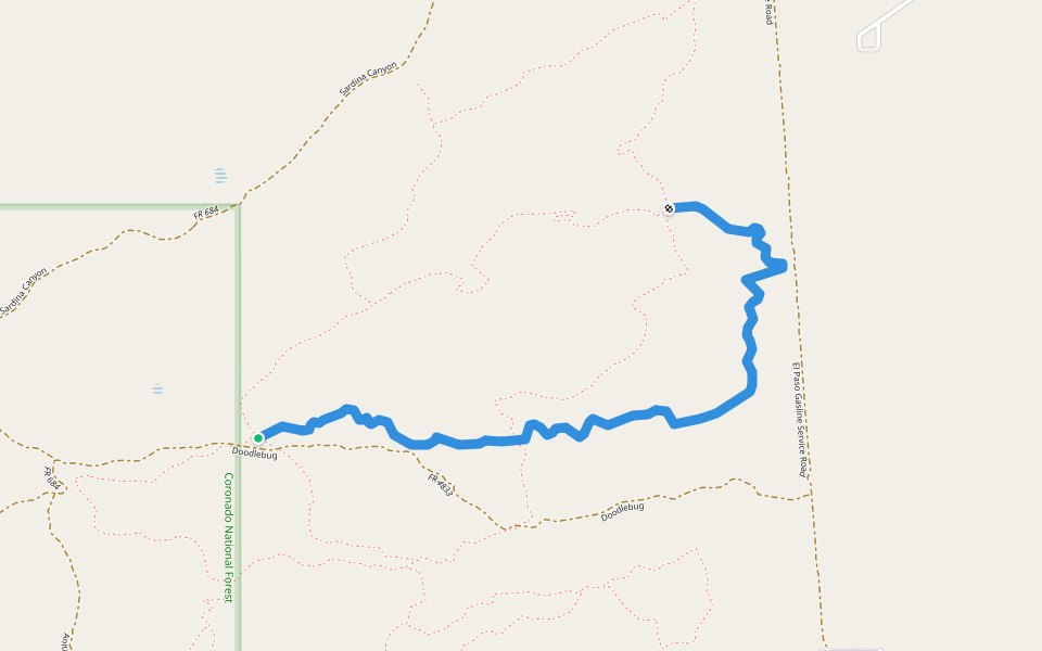 Jay Z's Jag walking route map in Tubac