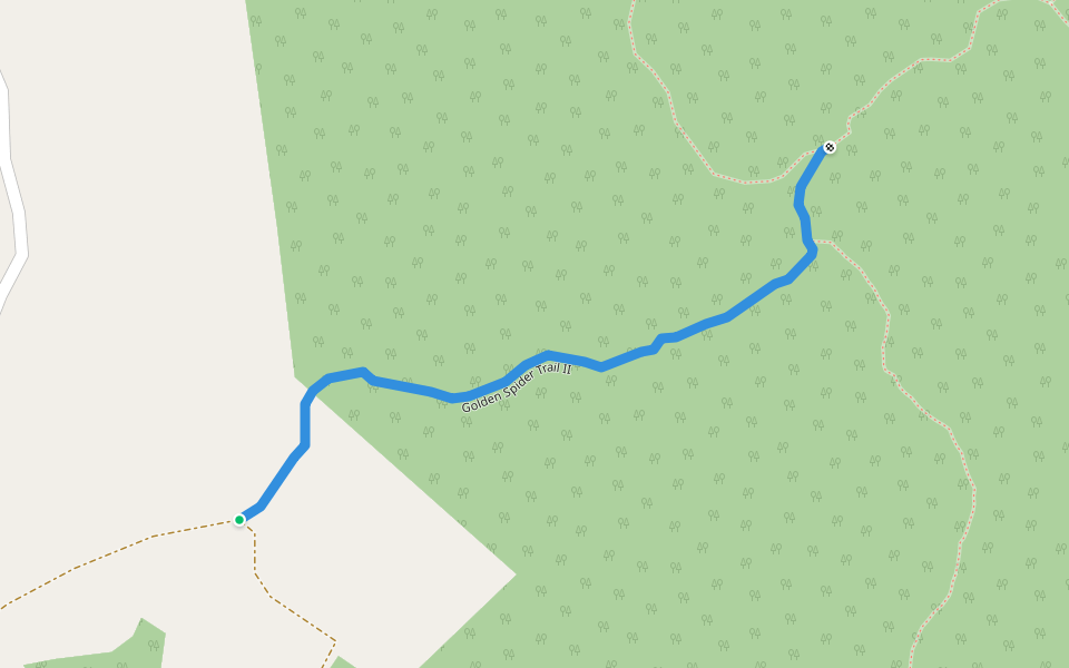 Golden Spider Trail II walking route map in Tambon Nam Phrae