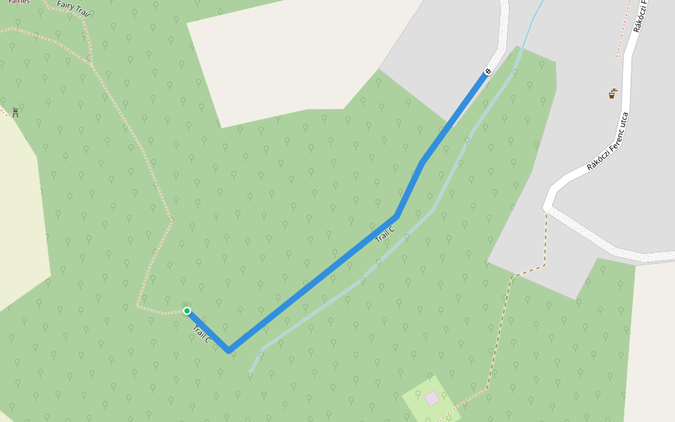 Trail C walking route map in Bodolyabér
