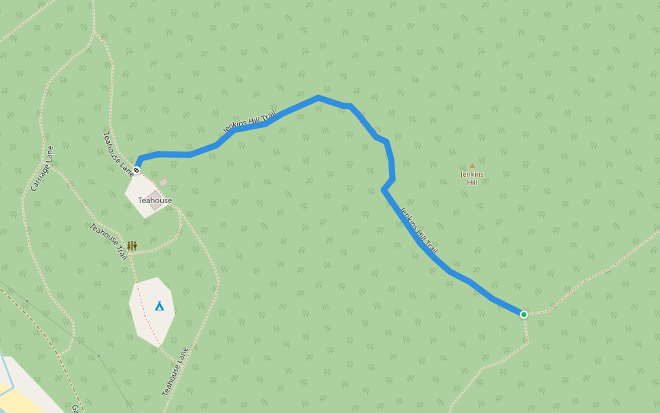 Jenkins Hill Trail walking route map in Shearwater