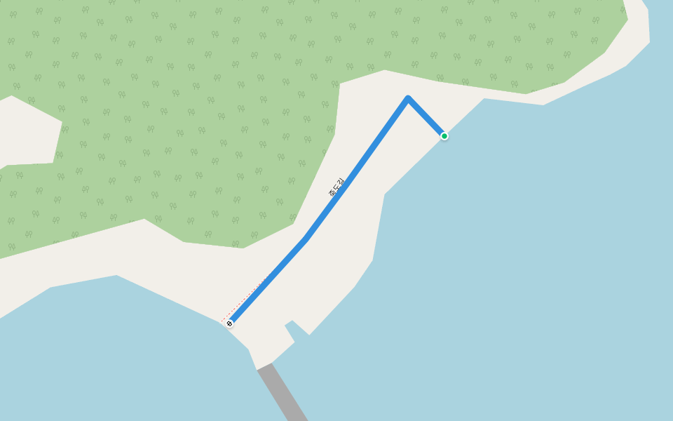 죽도길 walking route map in Yeong-gwang