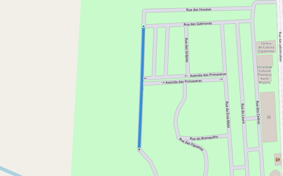 Rua do Açoita Cavalo walking route map in Ijuí