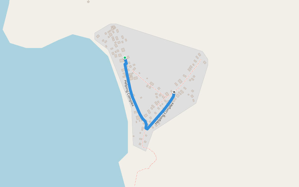 Helping Complex walking route map in Caramoan