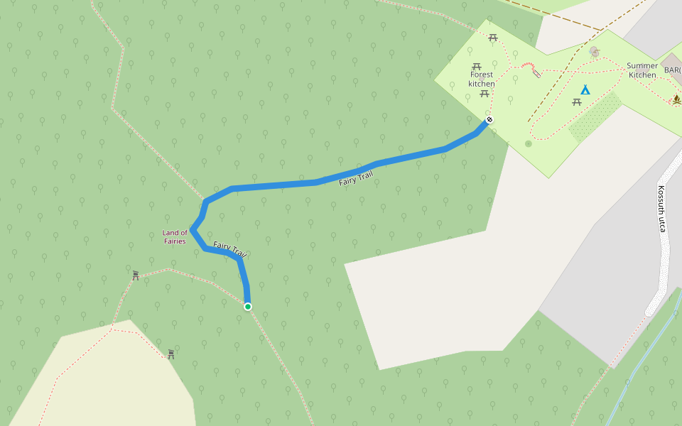 Fairy Trail walking route map in Bodolyabér