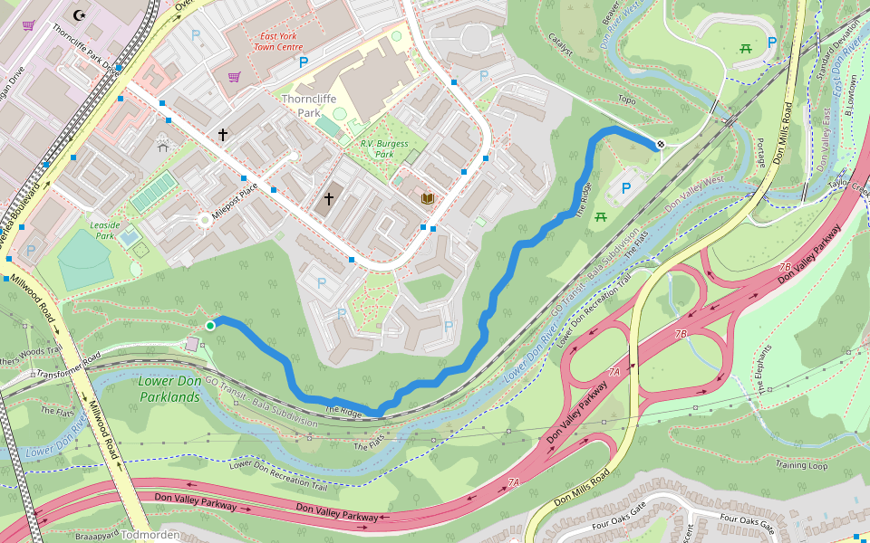 The Ridges Map The Ridge in Ontario | Walking Map