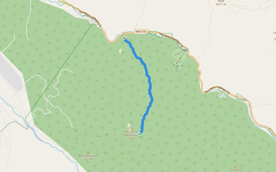 Comales Trail (22) walking route map in Vadito