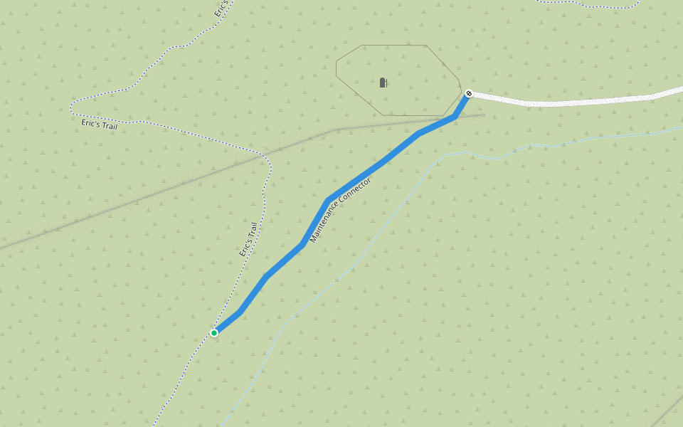Secret Canyon Access walking route map in Herriman