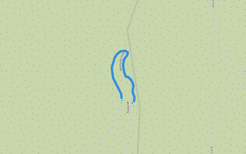 Mustang Overlook walking route map in Herriman