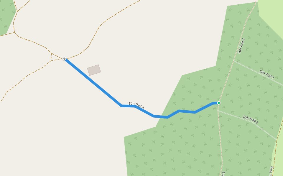 Süh-Trail-4 walking route map in Wolfegg