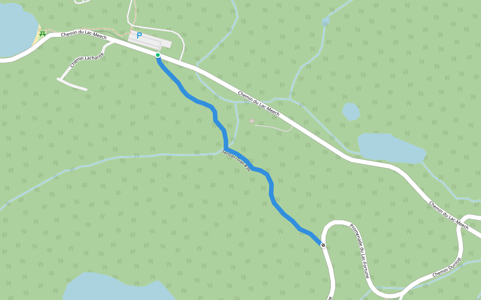 Sentier/Trail #36 walking route map in Chelsea