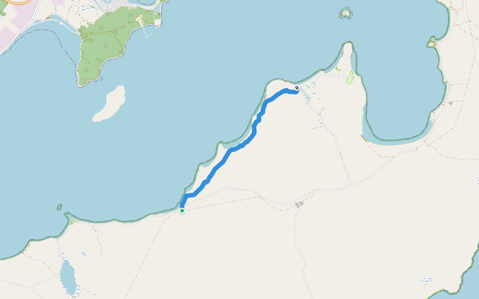 Pillie Lake to Stamford Hill walking route map in Lincoln National Park