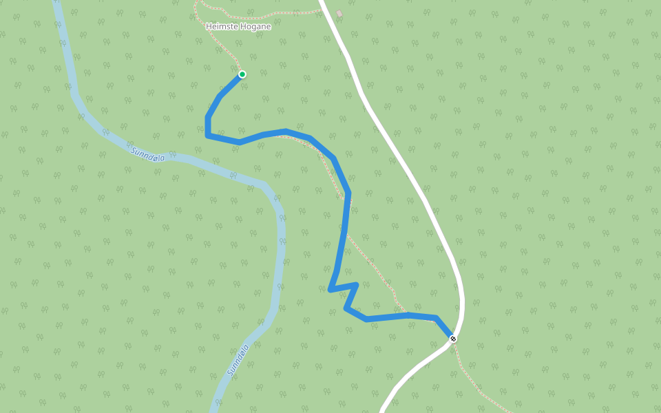via_ferrata walking route map in Folva