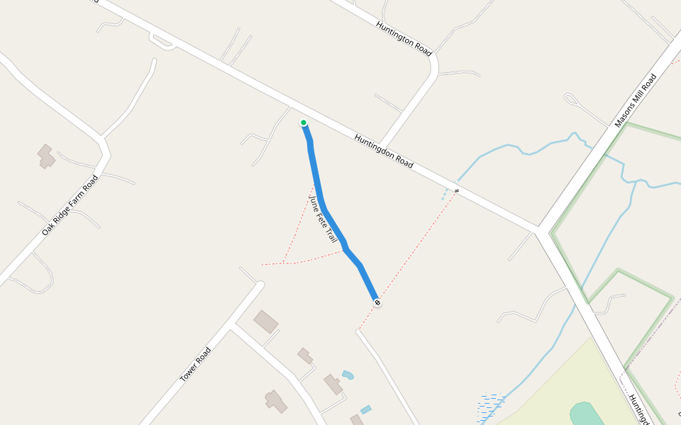 June Fete Trail walking route map in Bryn Athyn