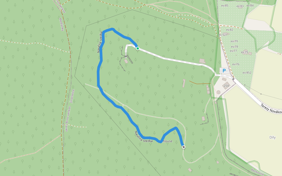 Naučná stezka walking route map in Jinačovice