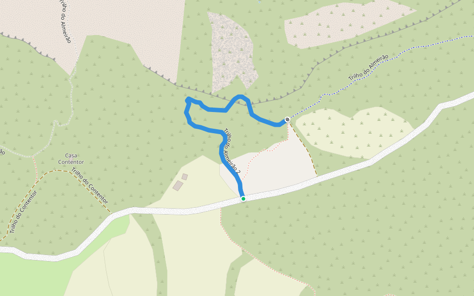 Trilho do Almeirão 2 walking route map in Salir do Porto