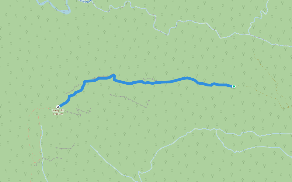 Long Hill Walking Track walking route map in Crookayan