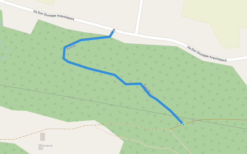 Fuìn (4) walking route map in Cosio Valtellino