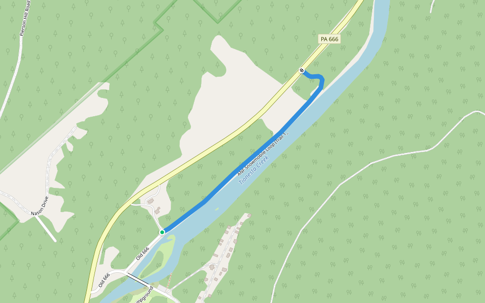 ANF Snowmobile Loop (Trail 1_ walking route map in Tionesta
