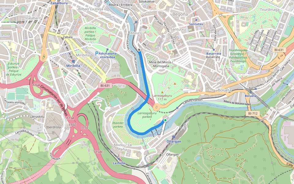 Kañu pasealekua / Paseo de los Caños