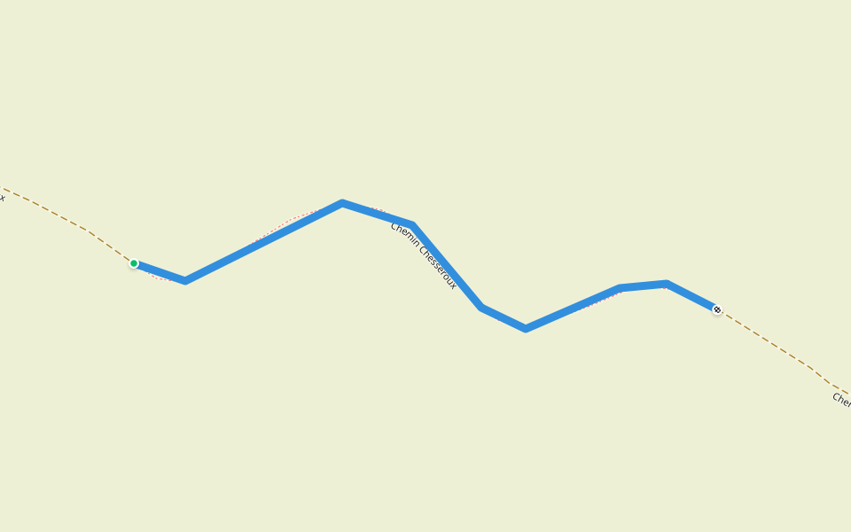 Chemin Chesseroux walking route map in Braine-l'Alleud