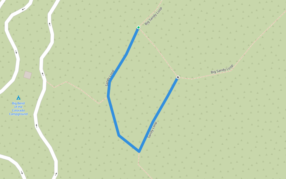 Sandy Loop walking route map in Laughlin