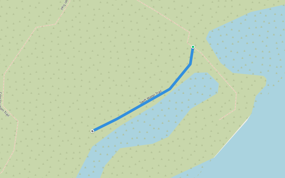Swift Water Trail walking route map in Laughlin