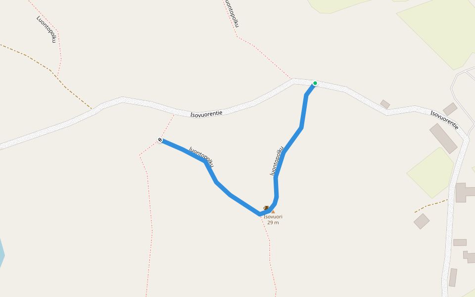 luontopolku walking route map in Rauma