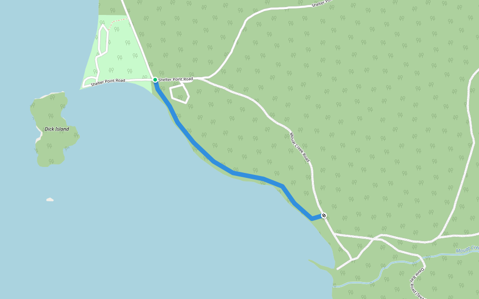 Point Nature Trail walking route map in Gillies Bay
