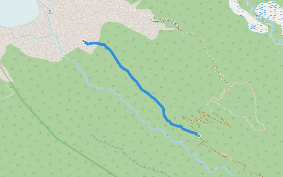 Sendero Glaciar Castaño Overa