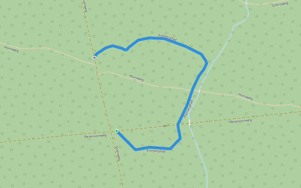 Pionierpfad walking route map in Baden