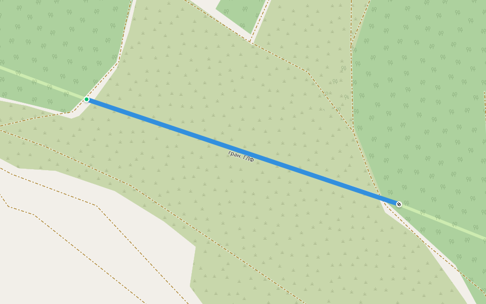 гран. ГЛФ walking route map in Kolyasnikovo