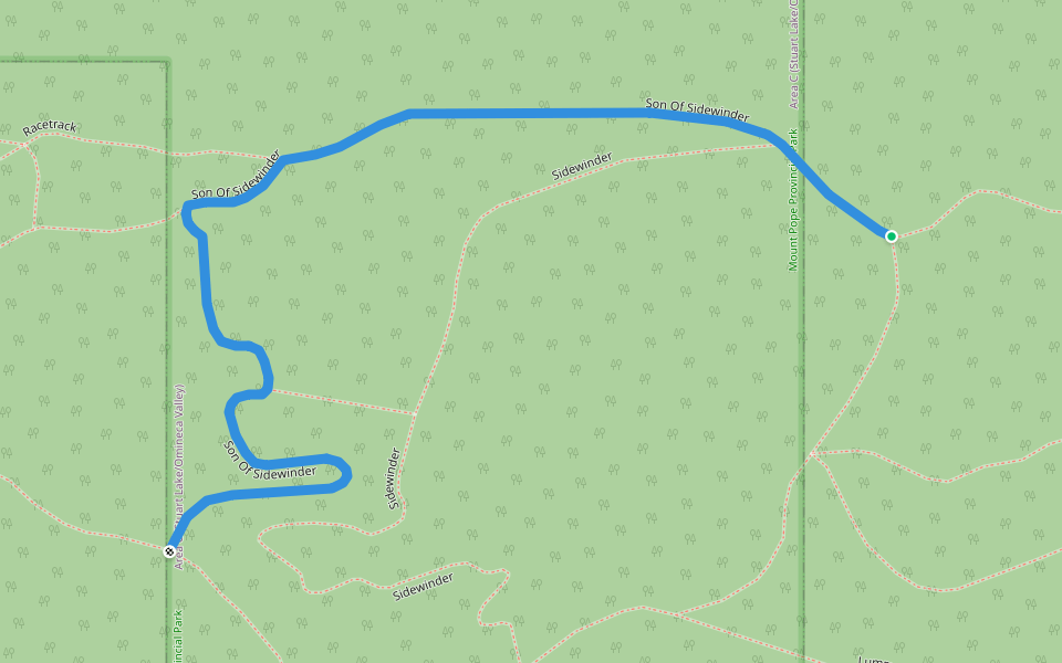 Son Of Sidewinder walking route map in Fort St. James