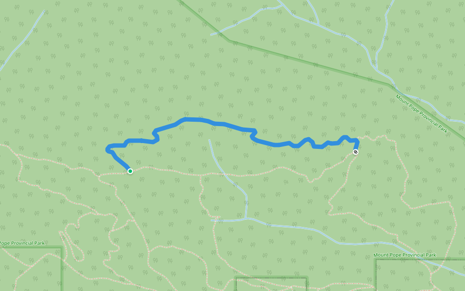 Skyline walking route map in Fort St. James