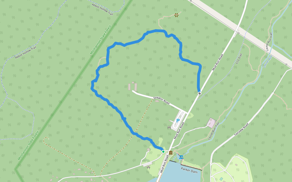 New Trail of the Giants walking route map in Penfield