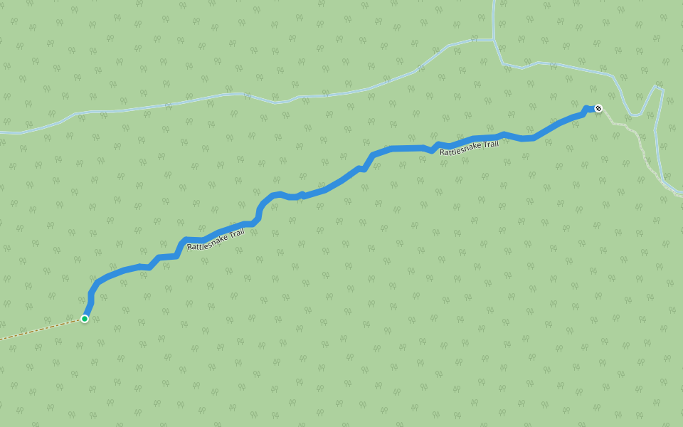 Rattlesnake Trail walking route map in Penfield