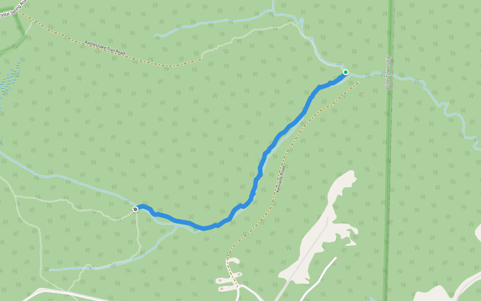 Old Doctor's Trail walking route map in Penfield
