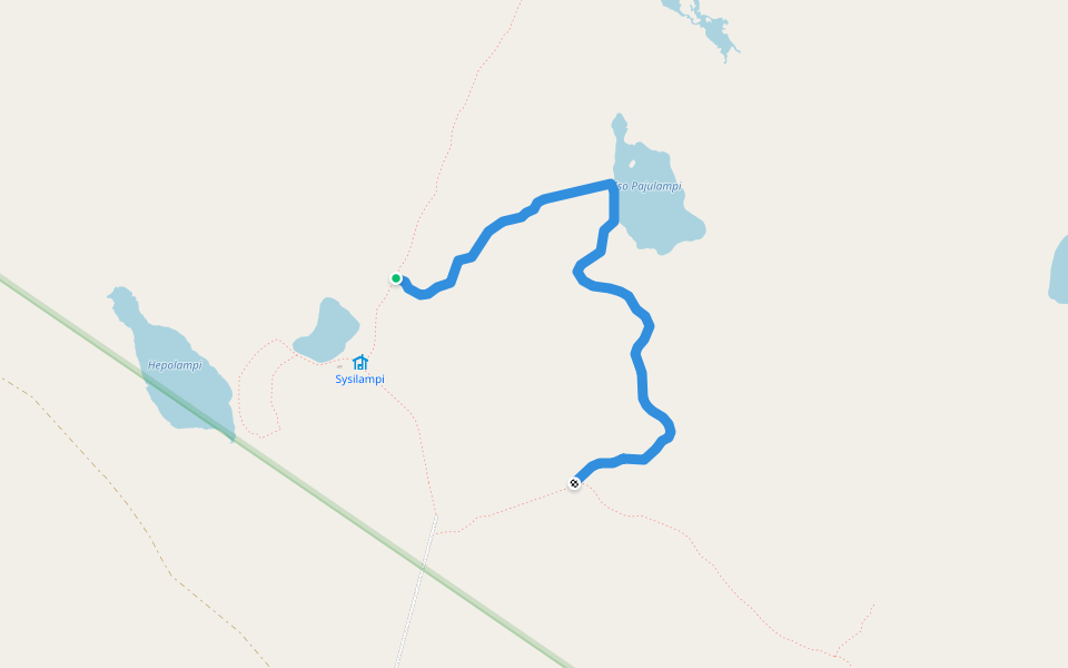 Pakosuon kierros walking route map in Knivsund