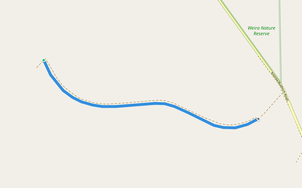 Wyalkatchem-Mukinbudin-Southern Cross railway walking route map in Lake Brown