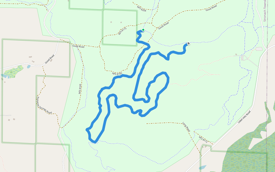 Catamount walking route map in Manistee