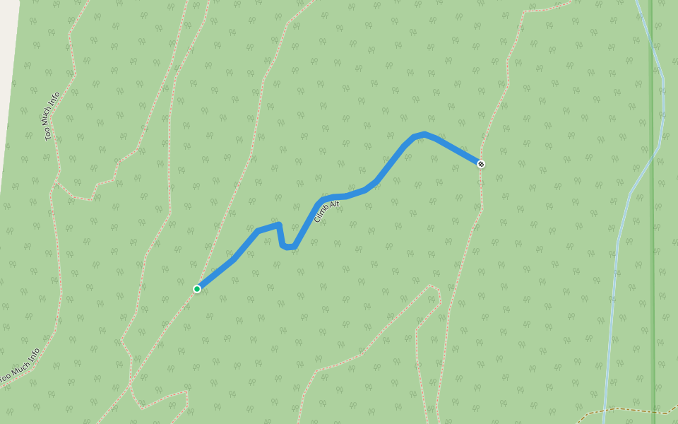 Cilmb Alt walking route map in Quilchena