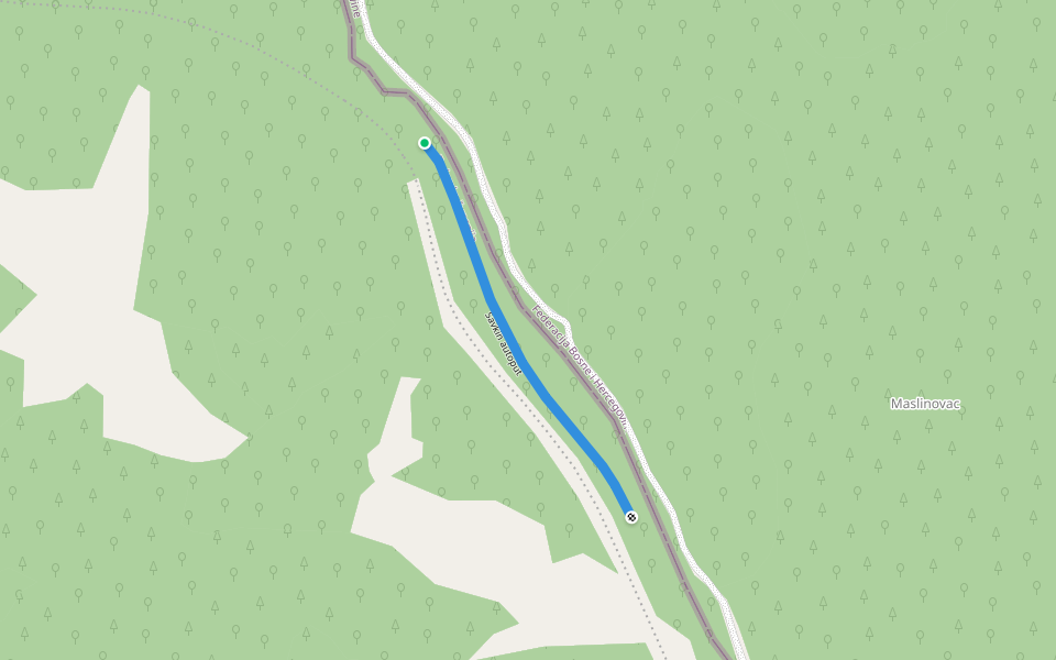 Savkin autoput walking route map in Drenovac Osredački