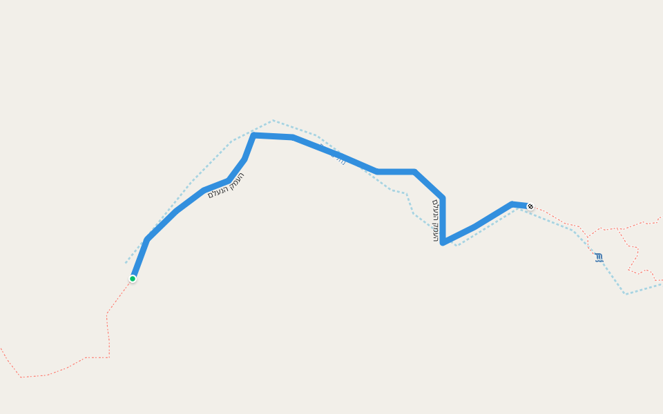 העמק הנעלם walking route map in Eilat