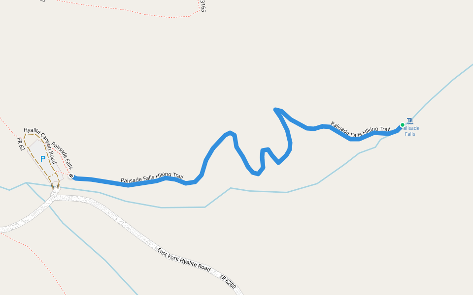 Palisade Falls Hiking Trail